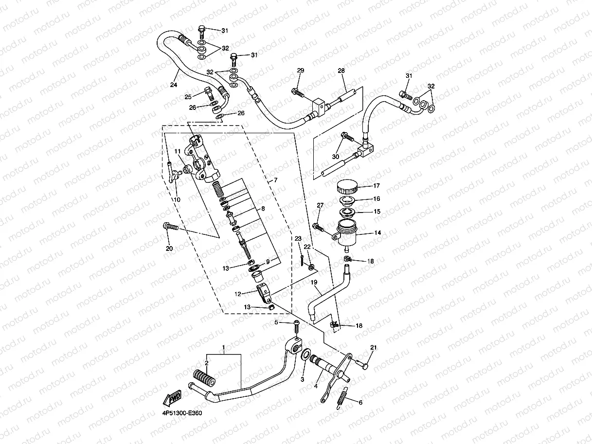 REAR MASTER CYLINDER