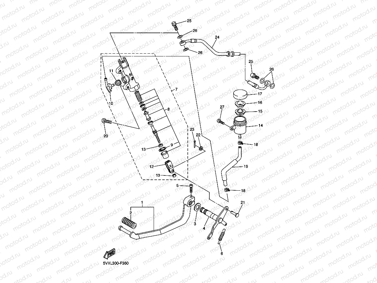 REAR MASTER CYLINDER