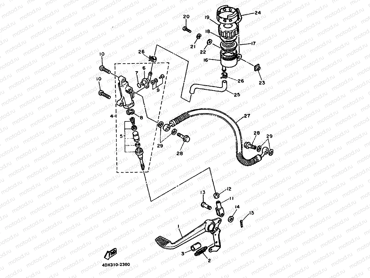 REAR MASTER CYLINDER