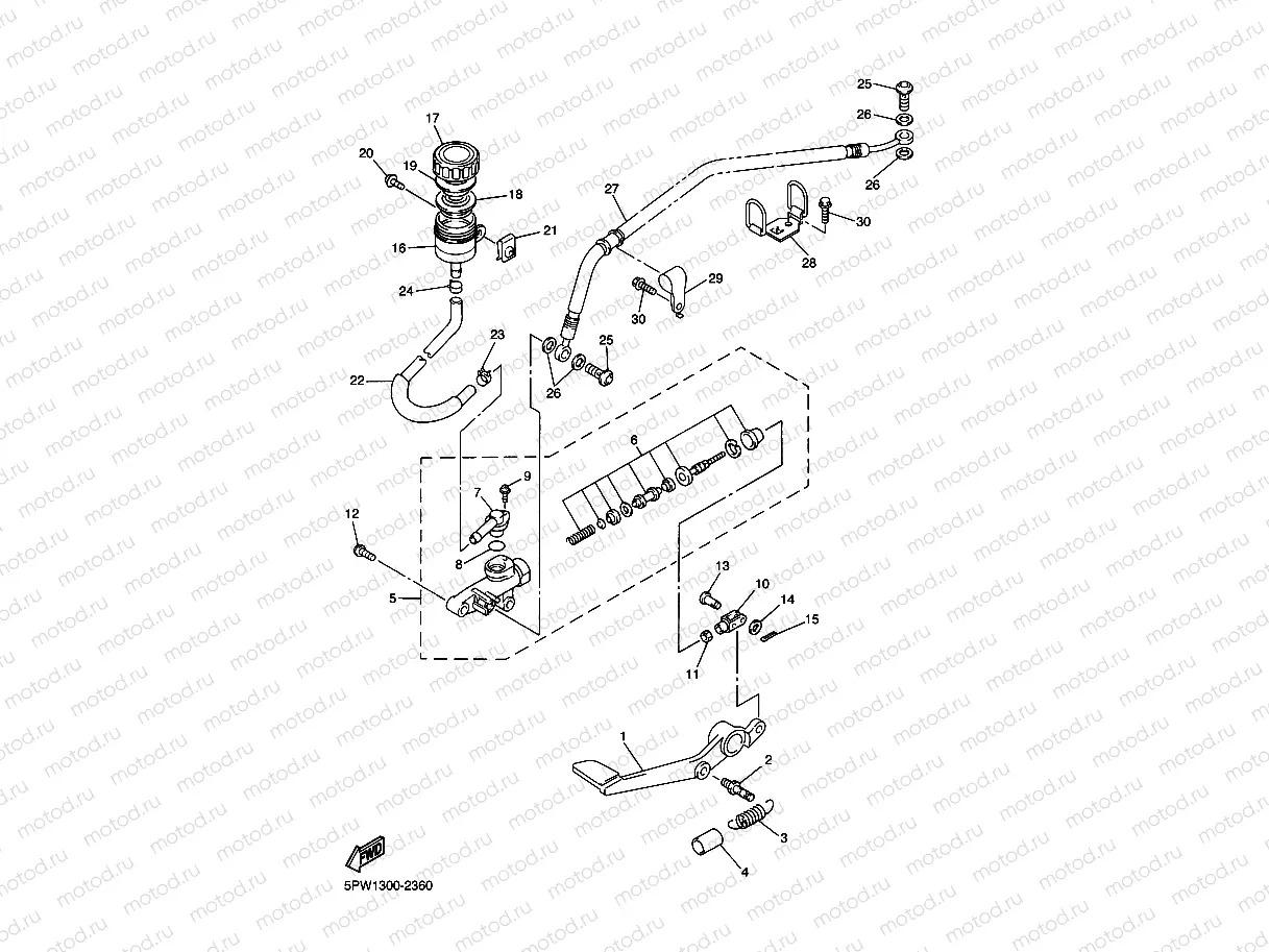 REAR MASTER CYLINDER
