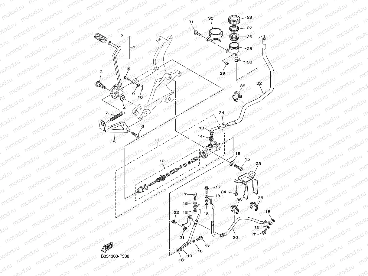 REAR MASTER CYLINDER