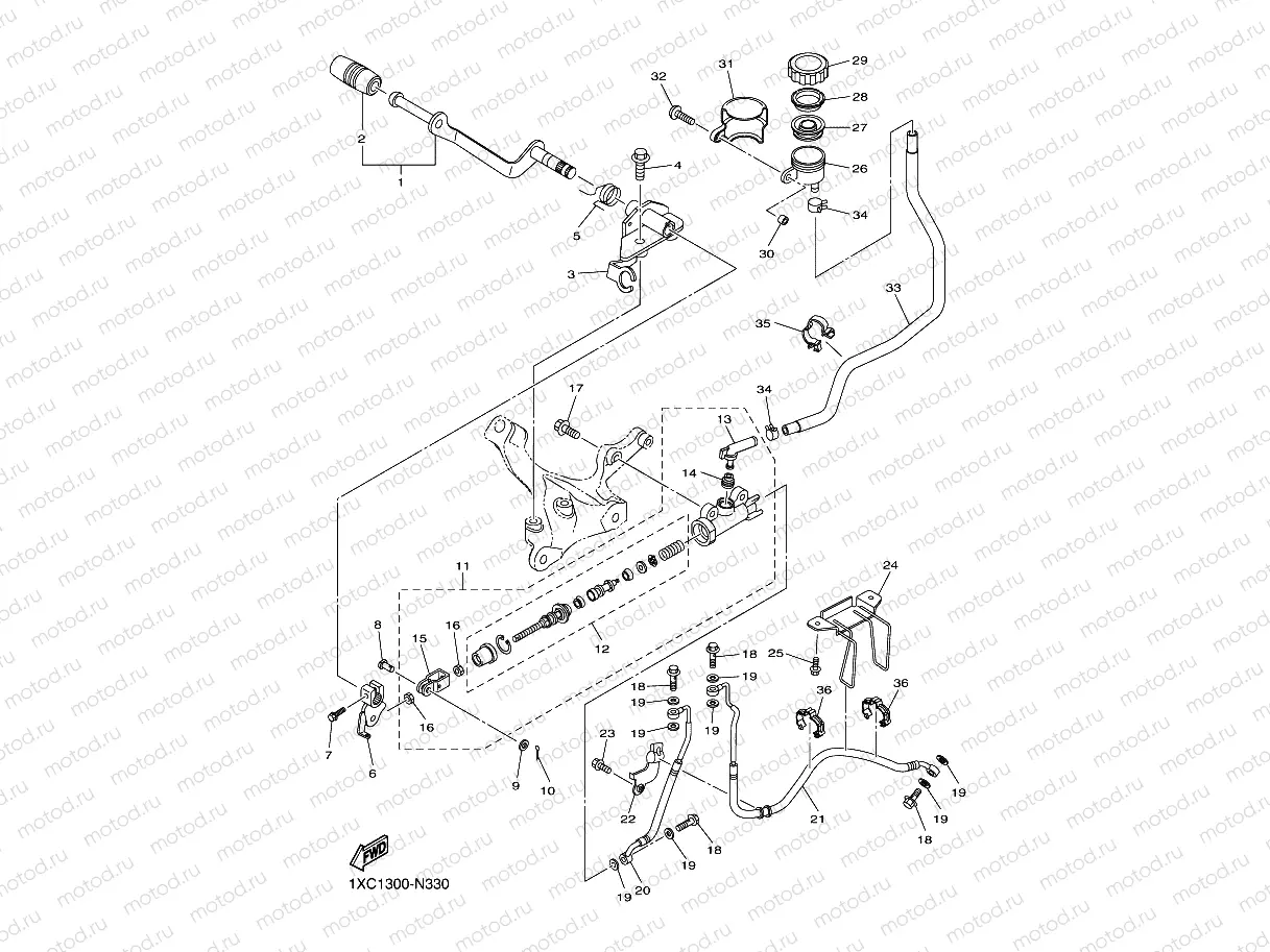 REAR MASTER CYLINDER