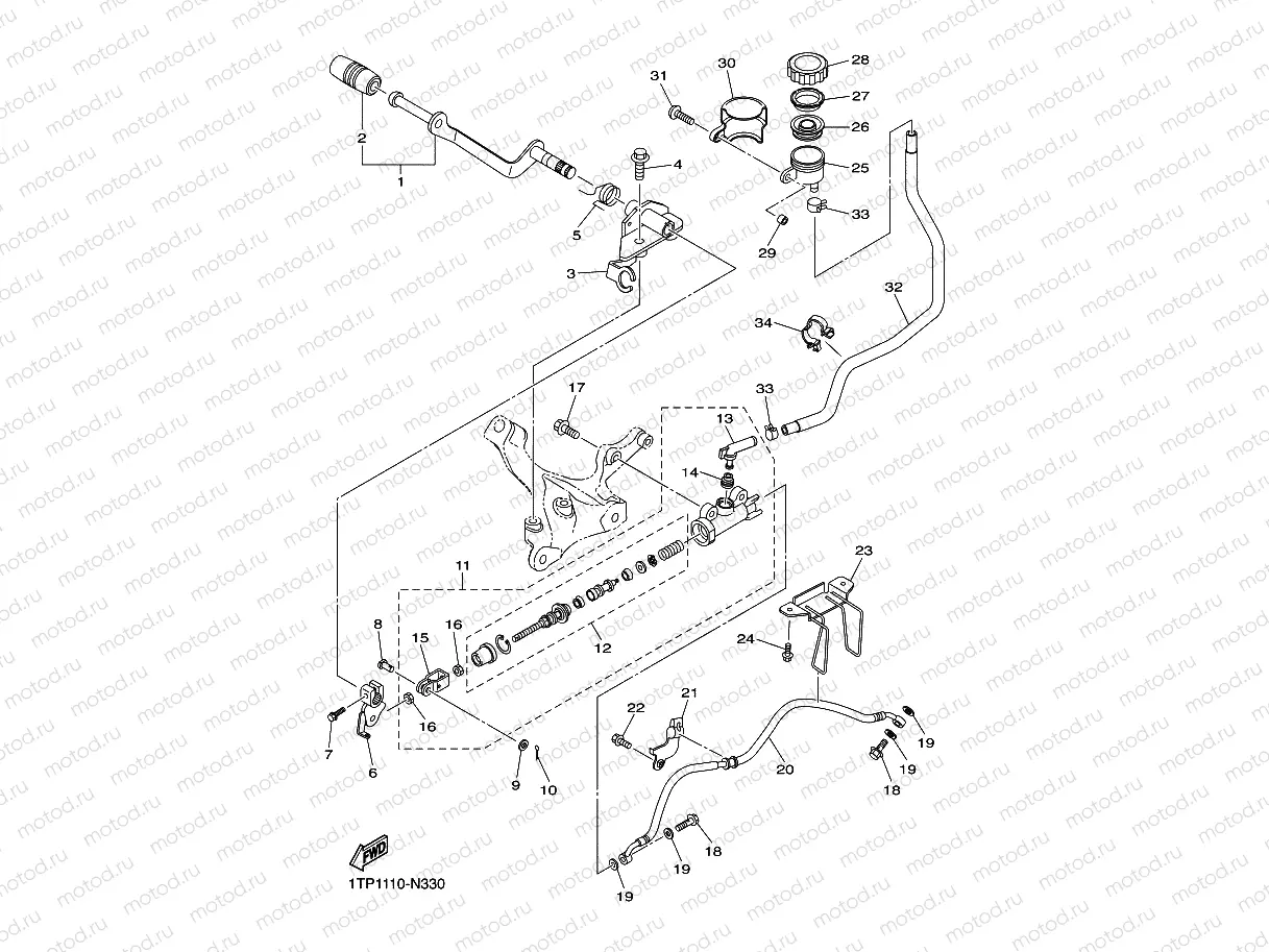 REAR MASTER CYLINDER