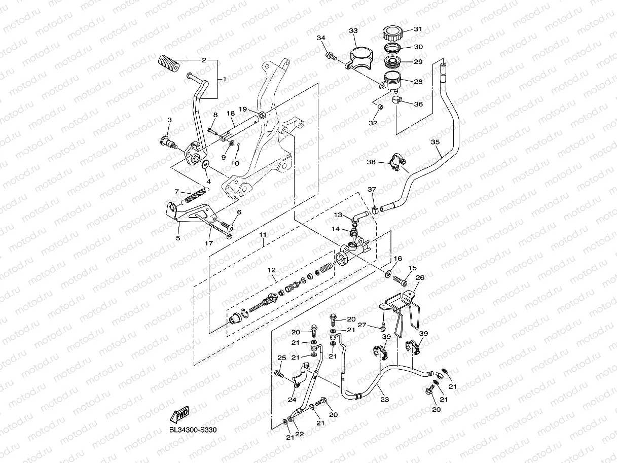 REAR MASTER CYLINDER