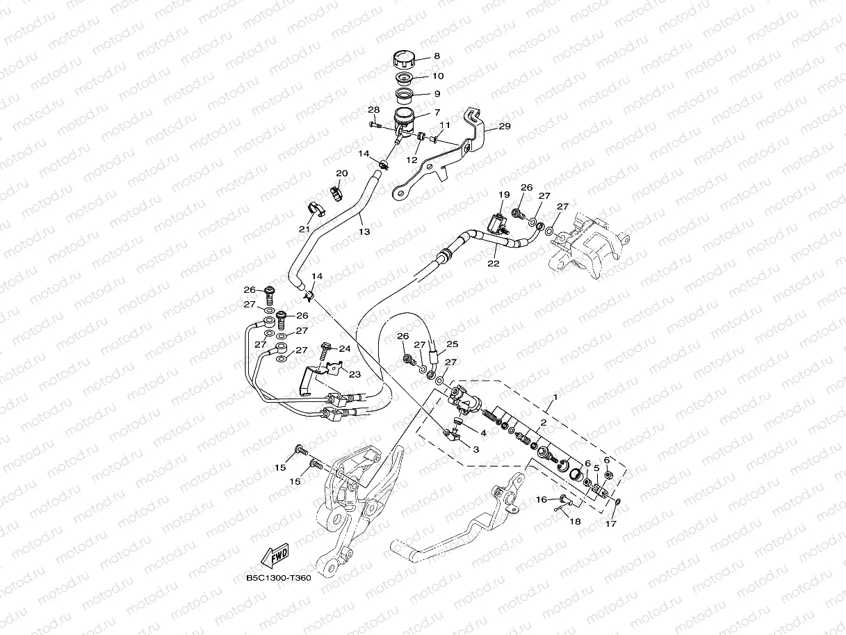 REAR MASTER CYLINDER