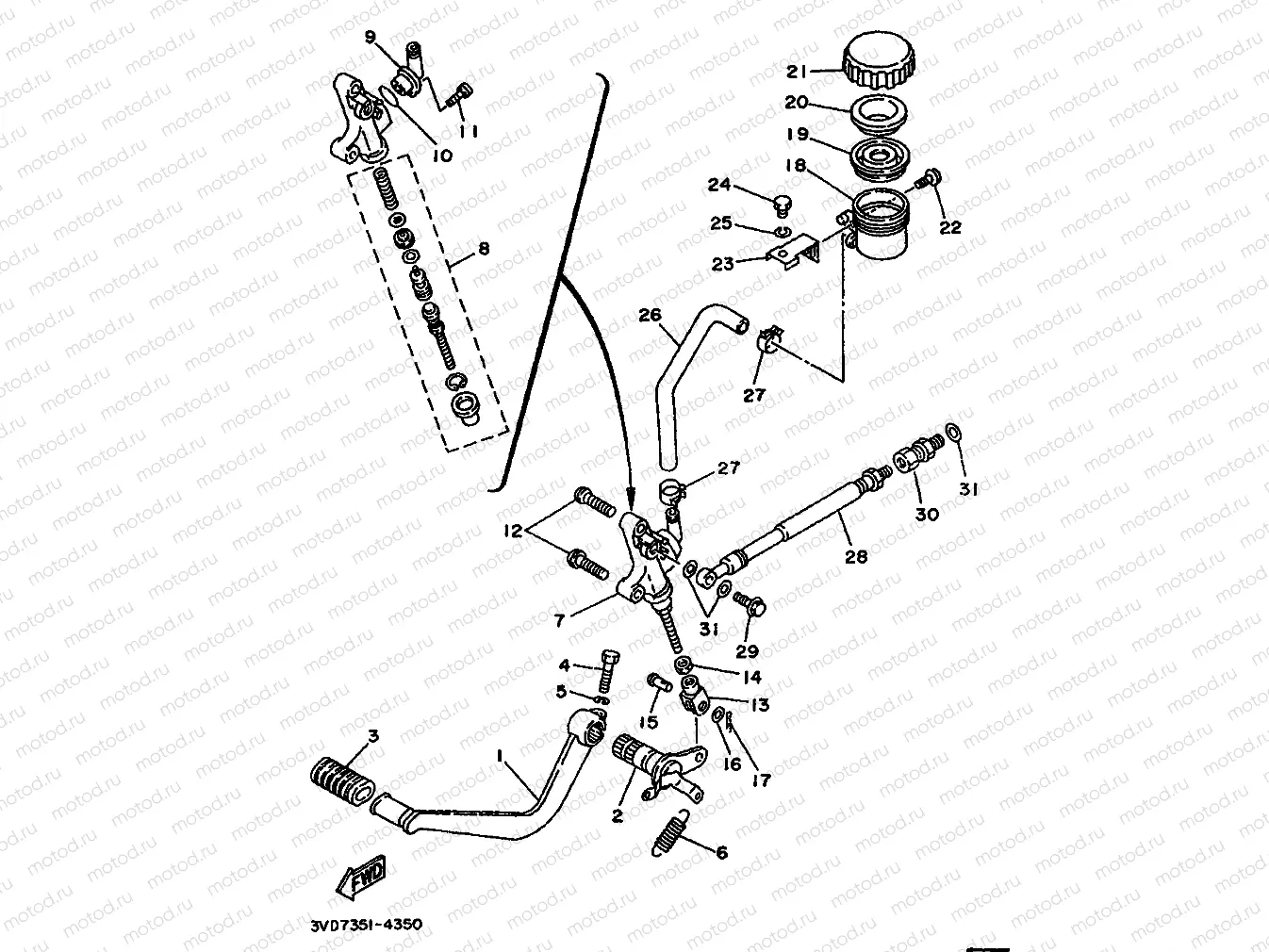 REAR MASTER CYLINDER