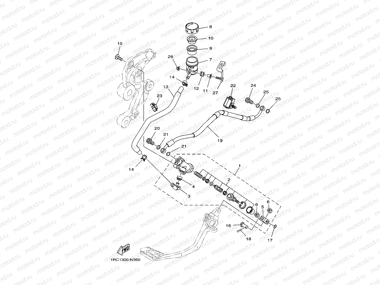 REAR MASTER CYLINDER