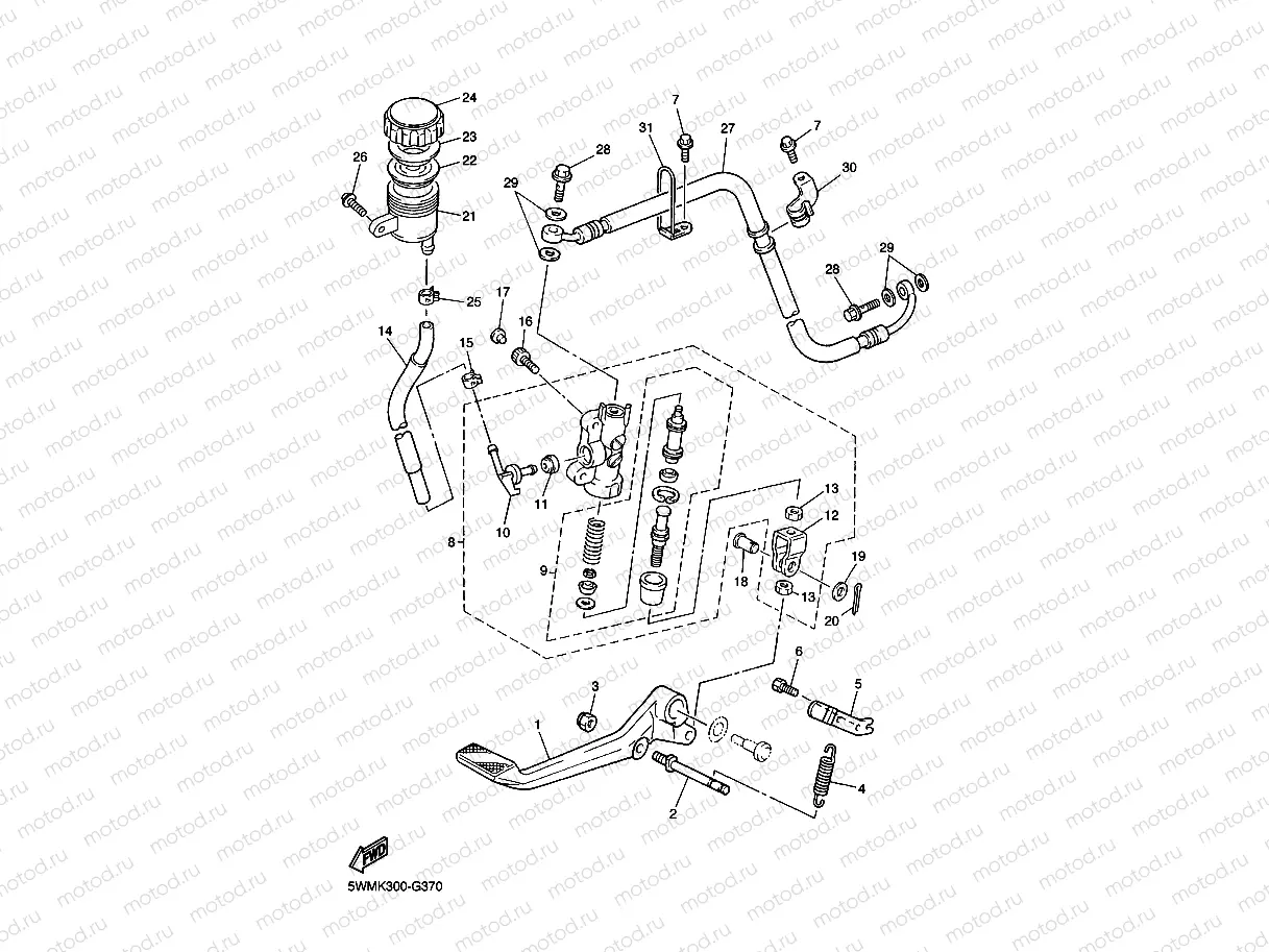 REAR MASTER CYLINDER