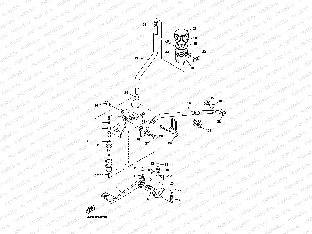 REAR MASTER CYLINDER