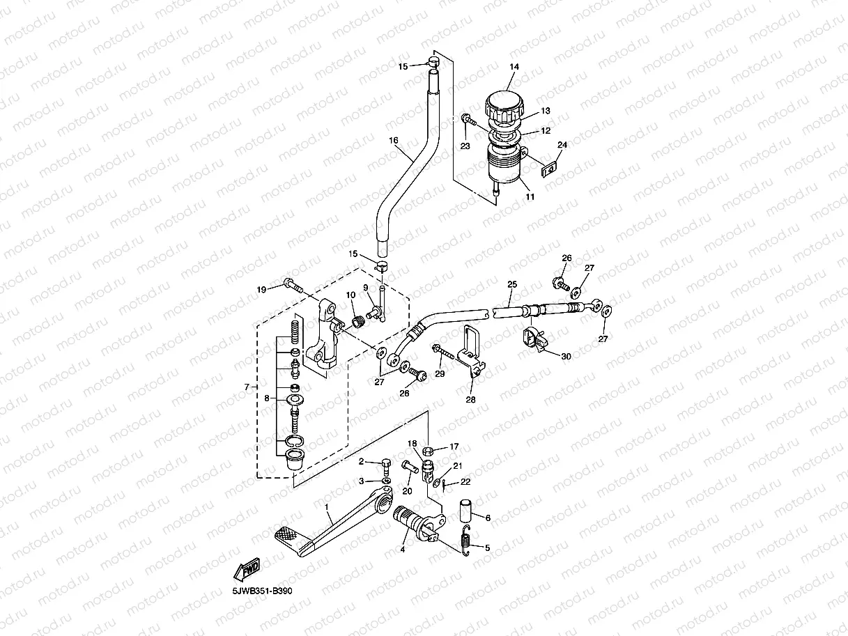 REAR MASTER CYLINDER