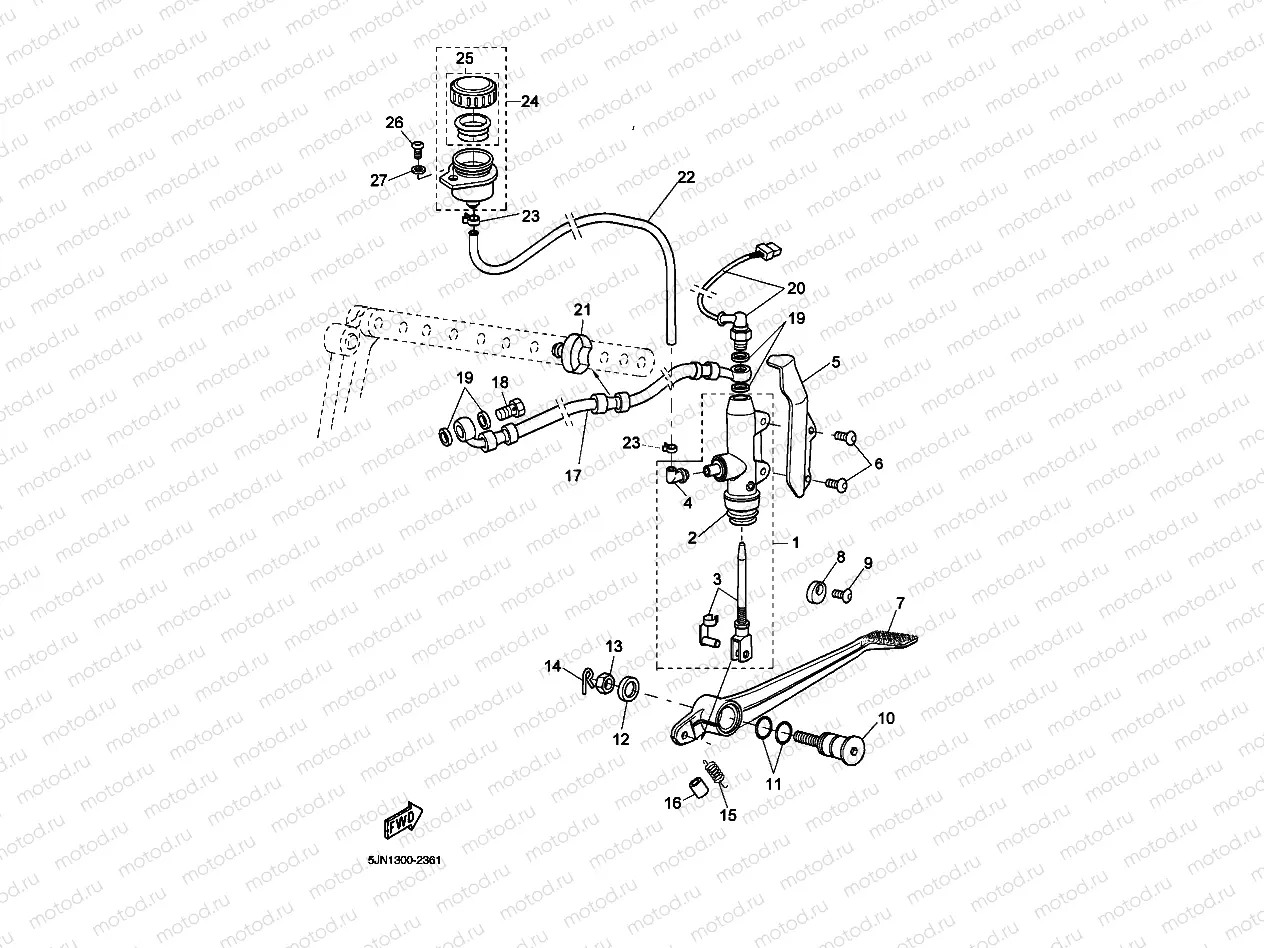 REAR MASTER CYLINDER