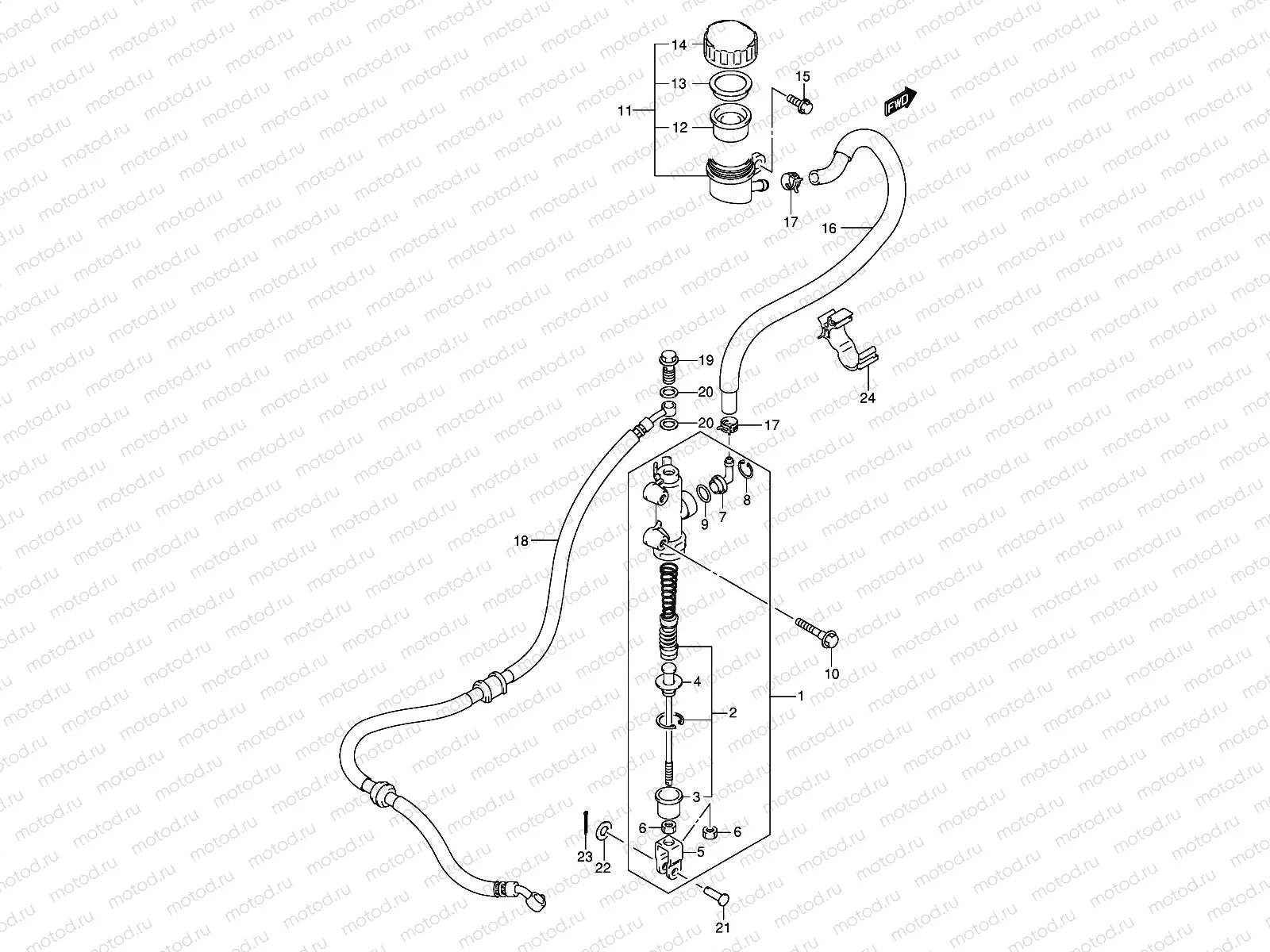 REAR MASTER CYLINDER