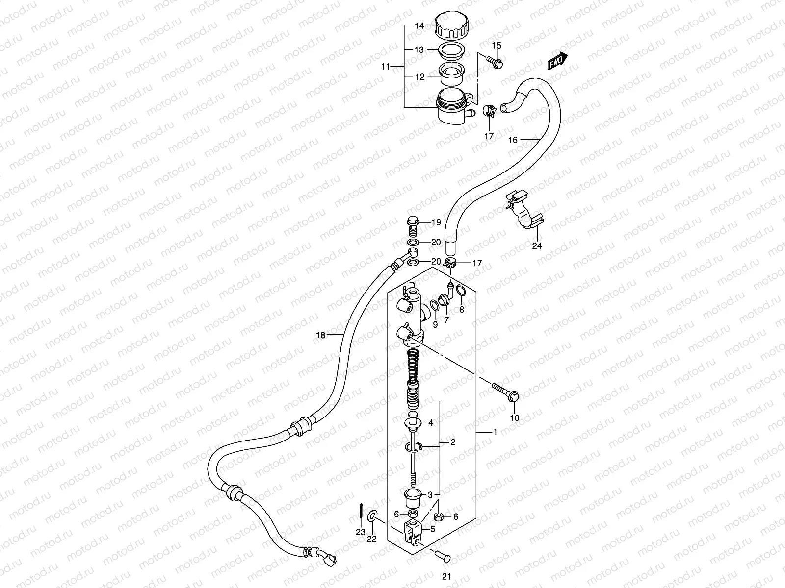 REAR MASTER CYLINDER