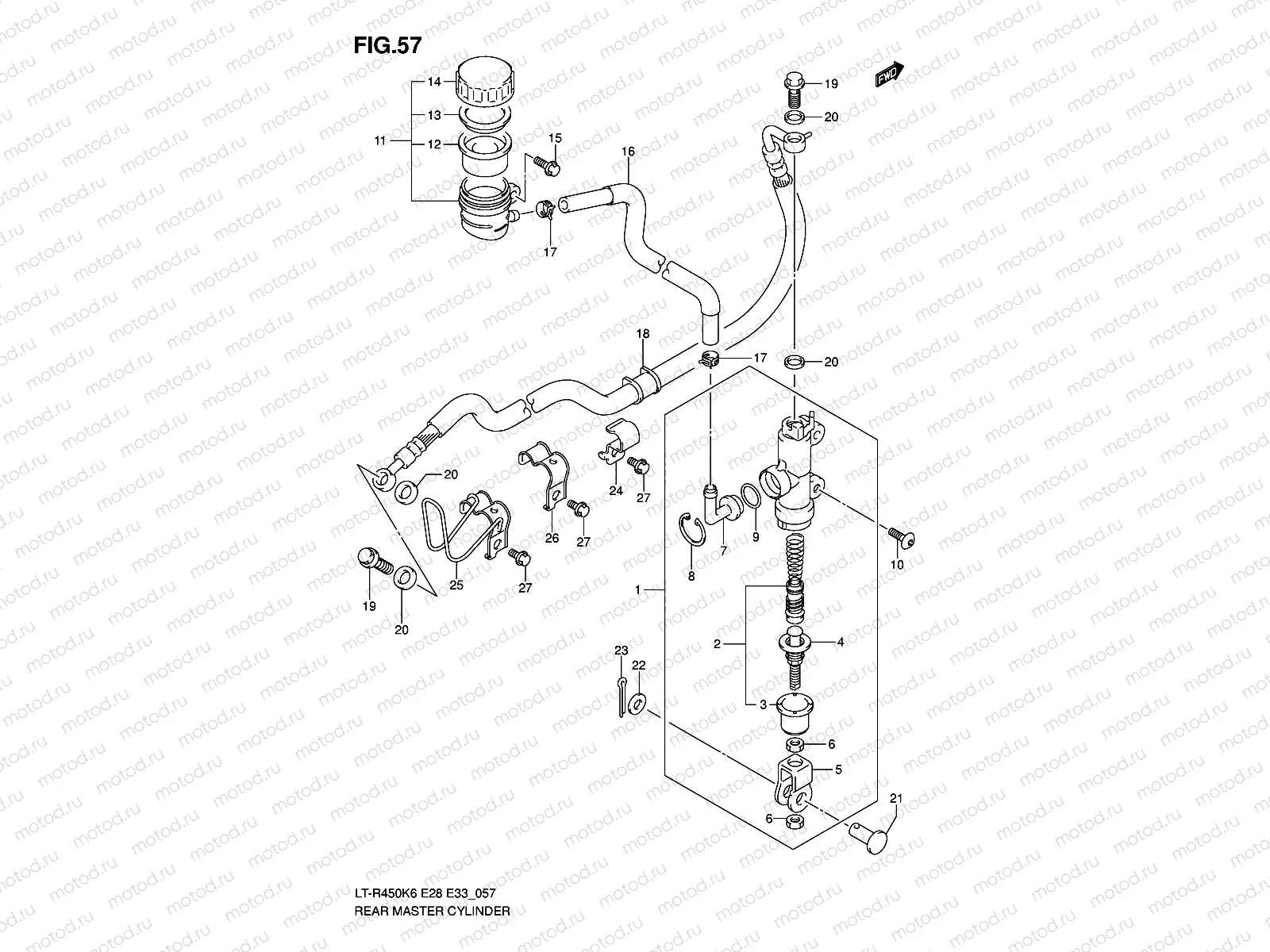 REAR MASTER CYLINDER