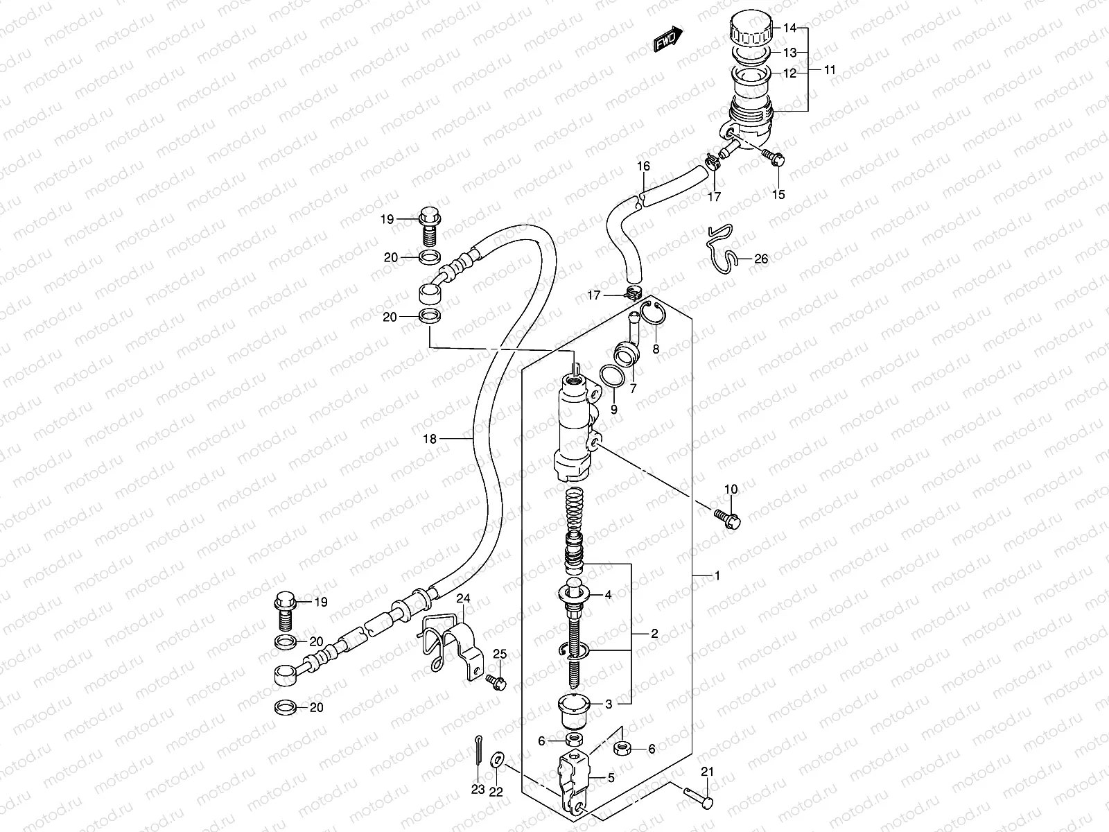 REAR MASTER CYLINDER