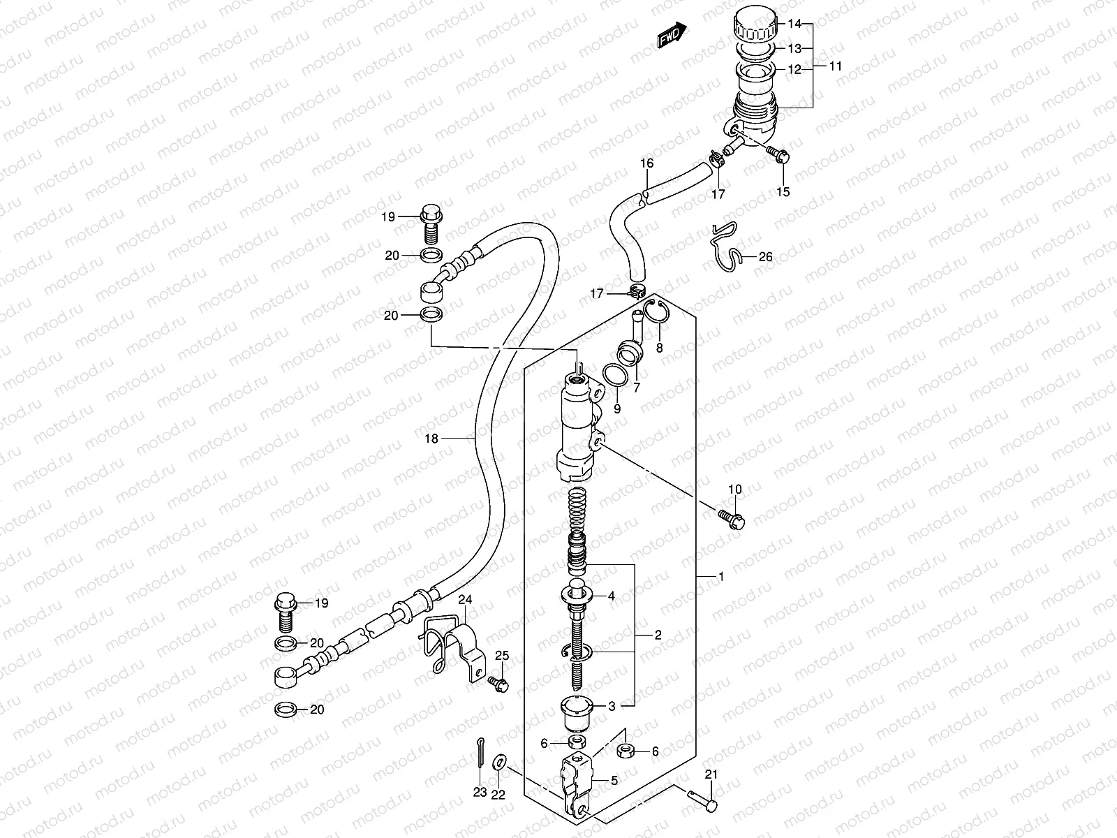 REAR MASTER CYLINDER