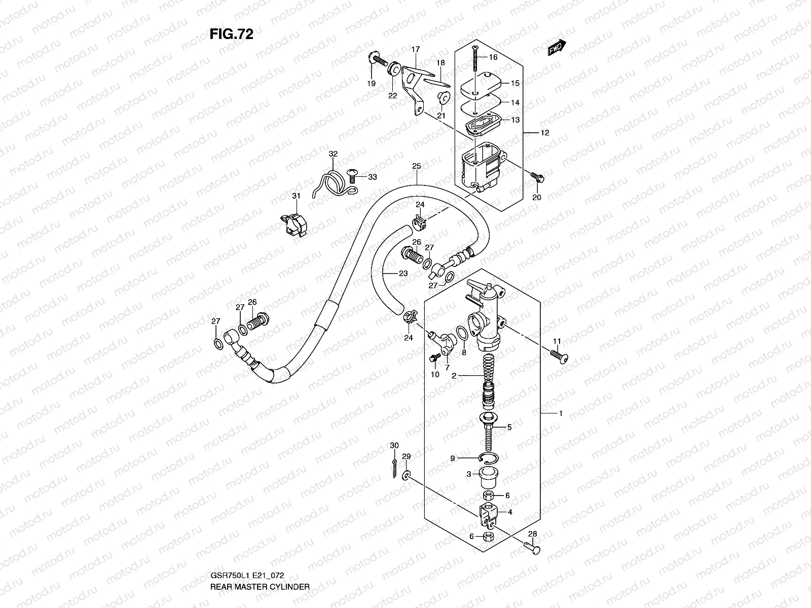 REAR MASTER CYLINDER