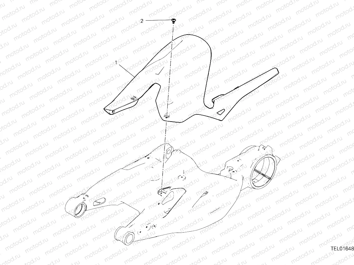 Rear mudguard
