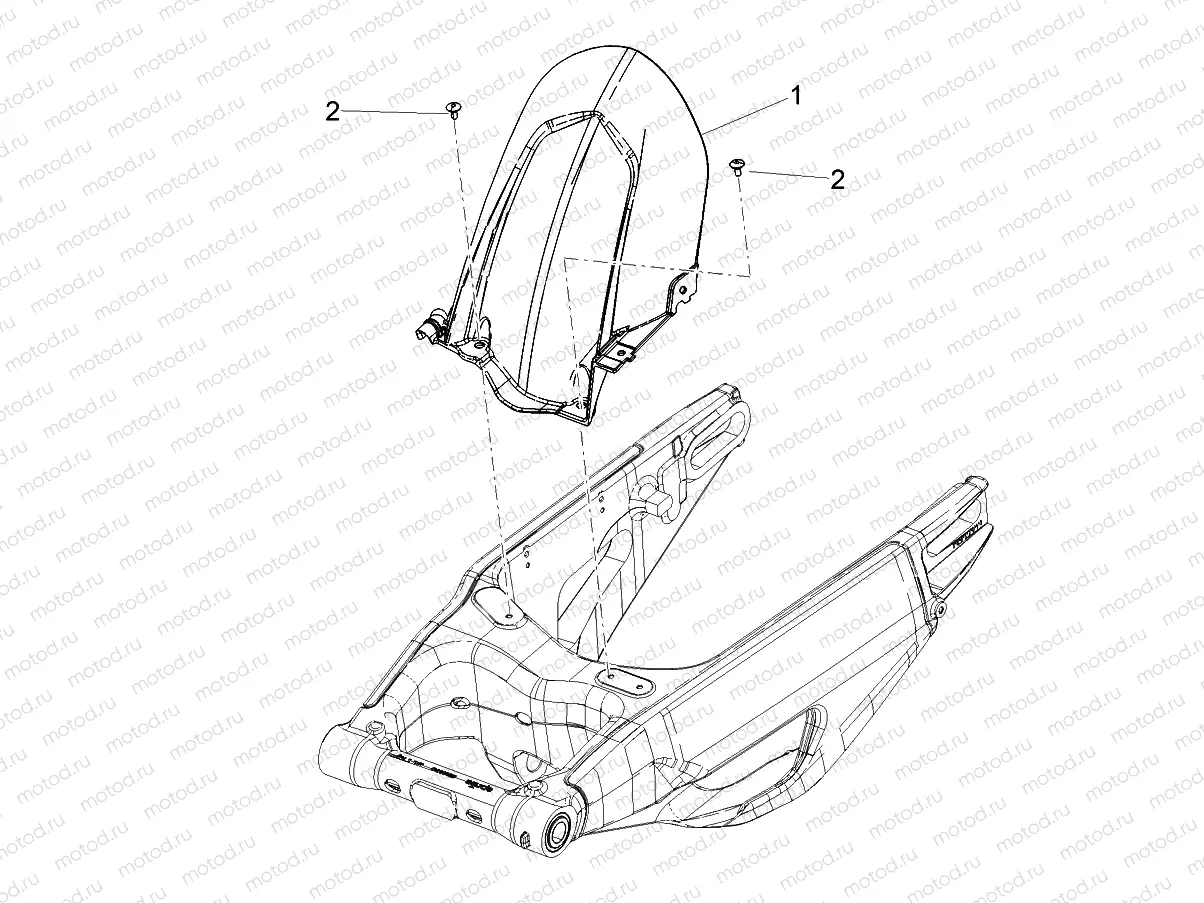 Rear mudguard