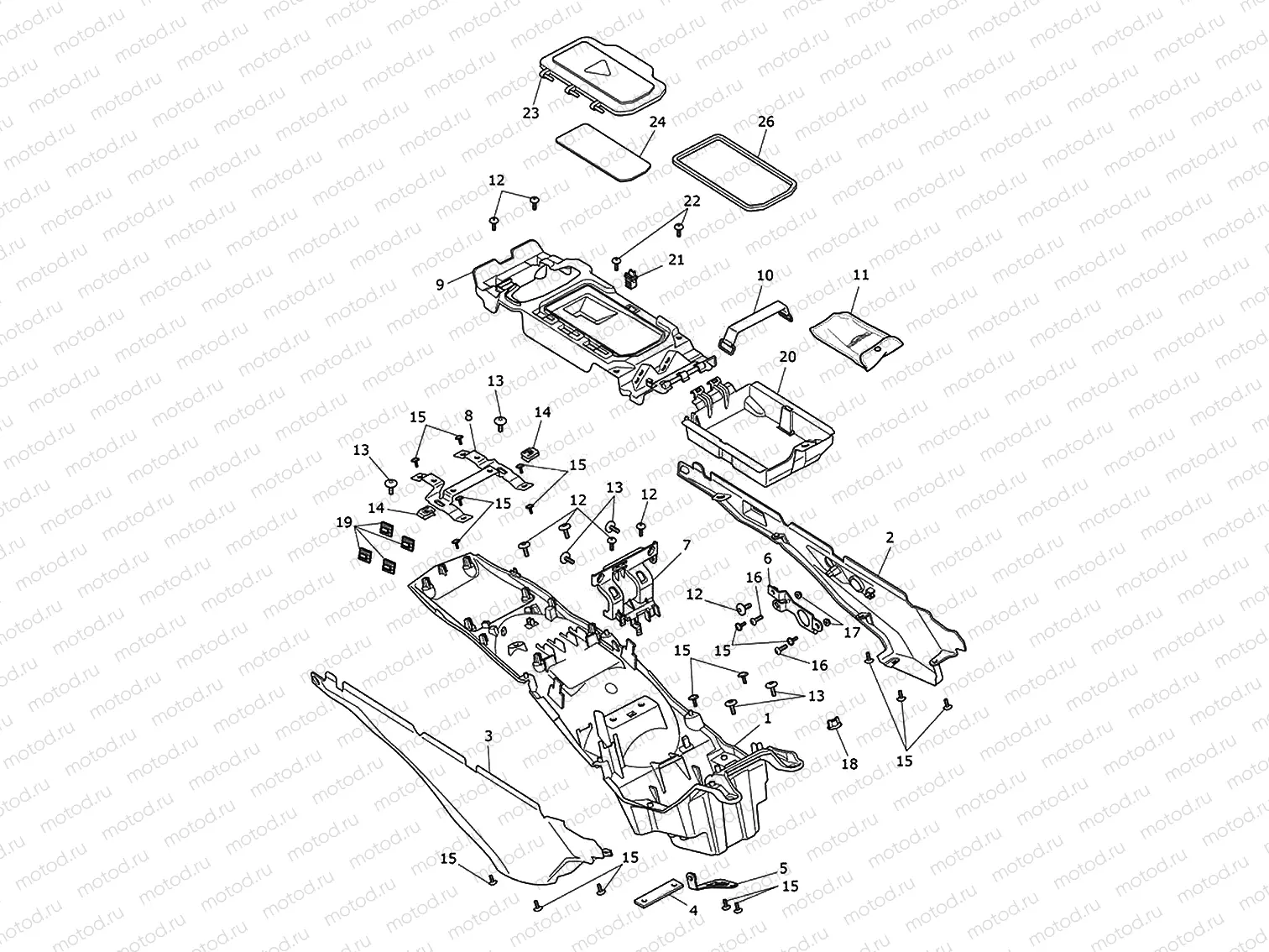 Rear mudguard