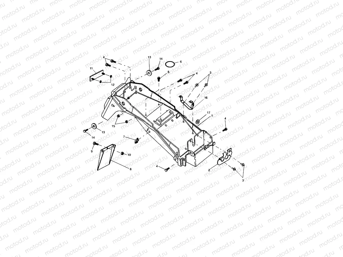 Rear Mudguard & Battery Box
