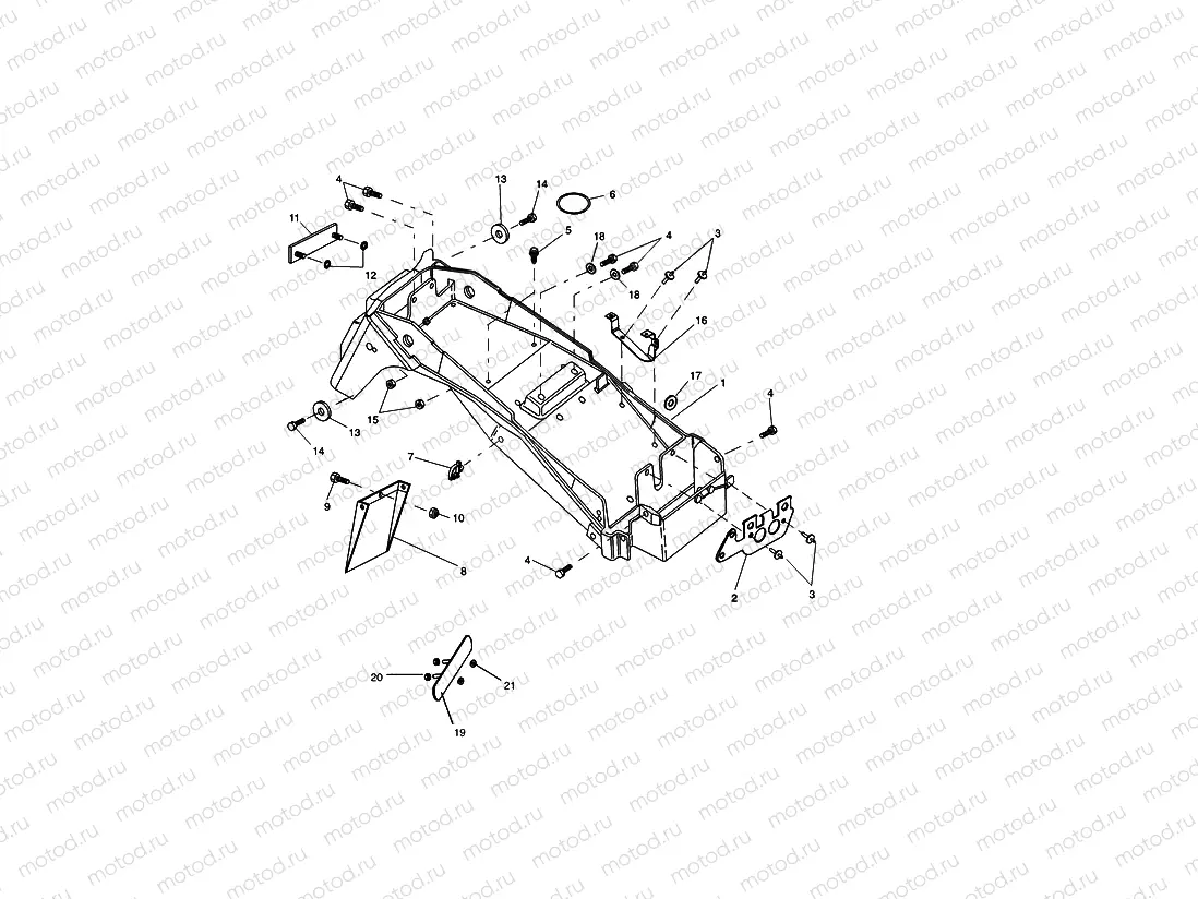 Rear Mudguard & Battery Box