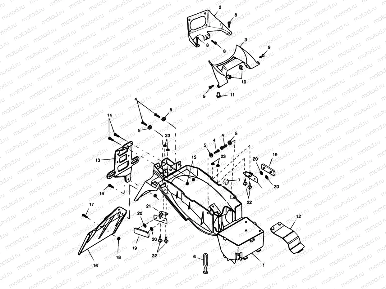 Rear Mudguard & Battery Box