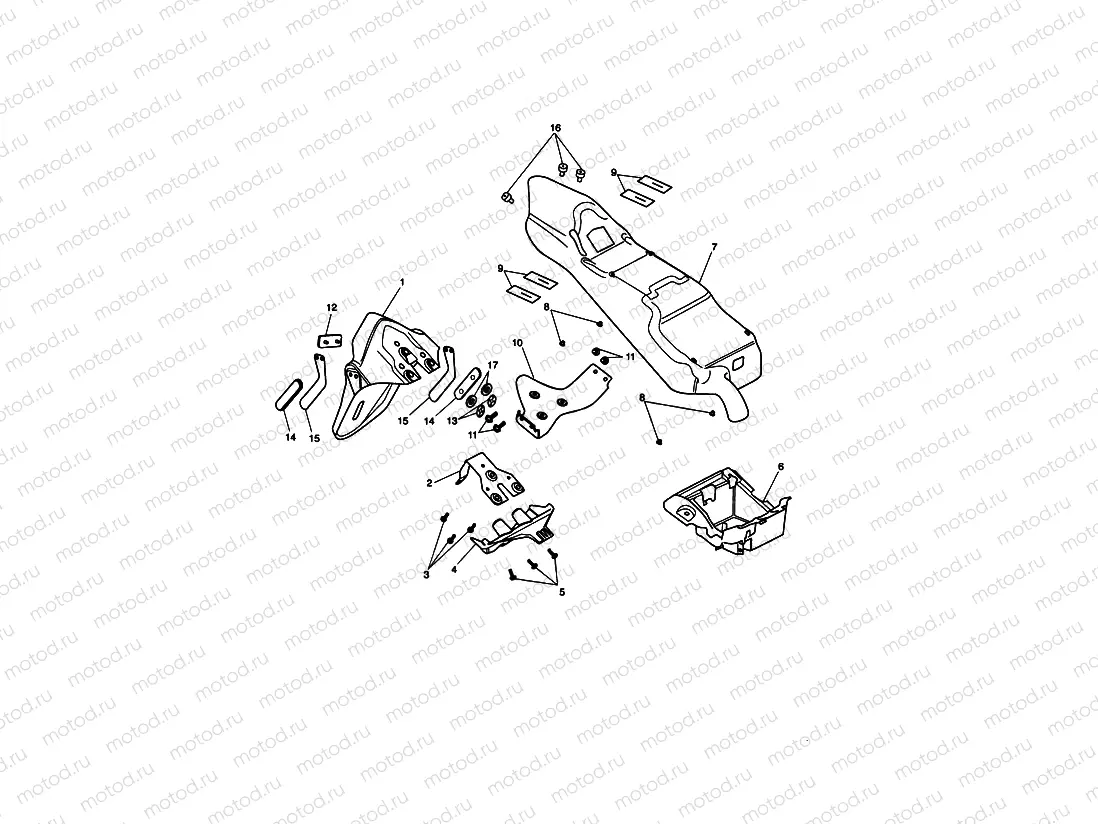 Rear Mudguard & Battery Box