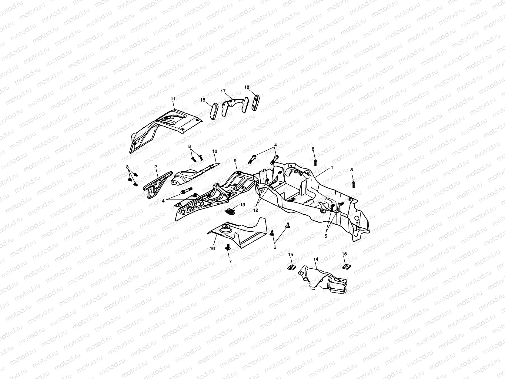 Rear Mudguard & Battery Box
