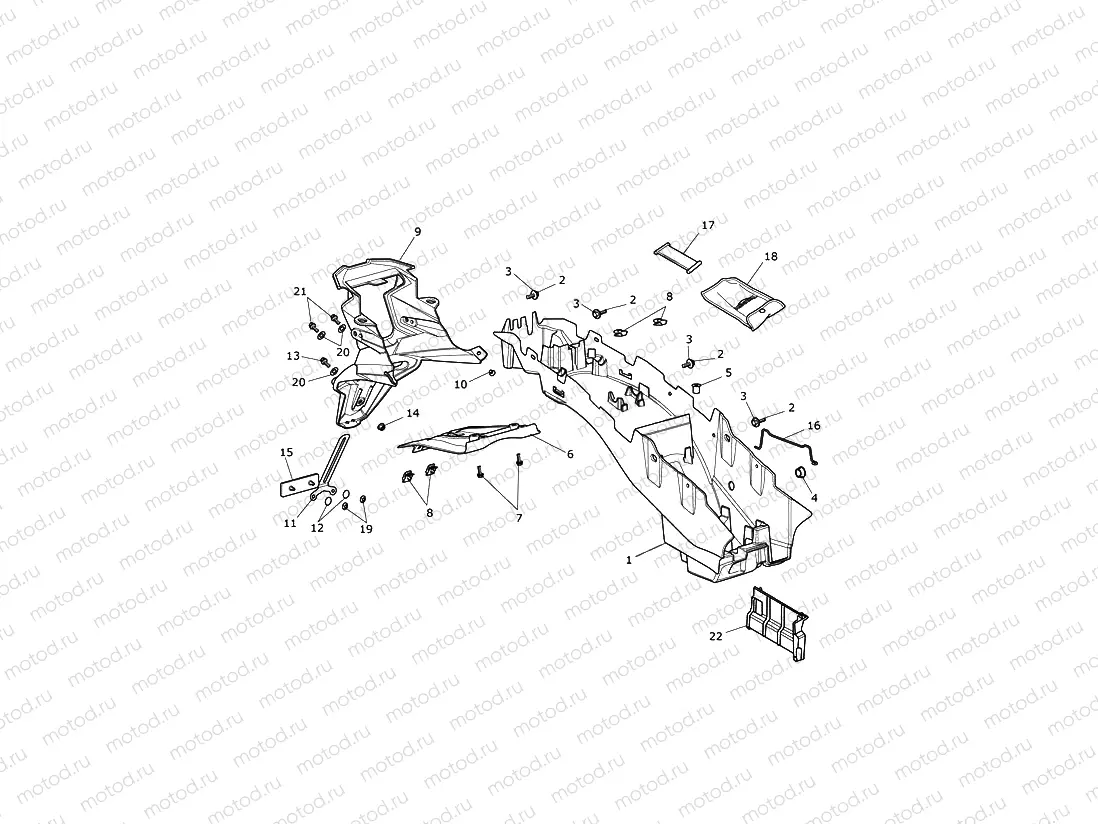 Rear Mudguard & Battery Box