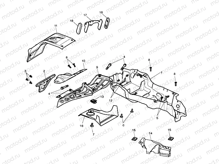 Rear Mudguard & Battery Box