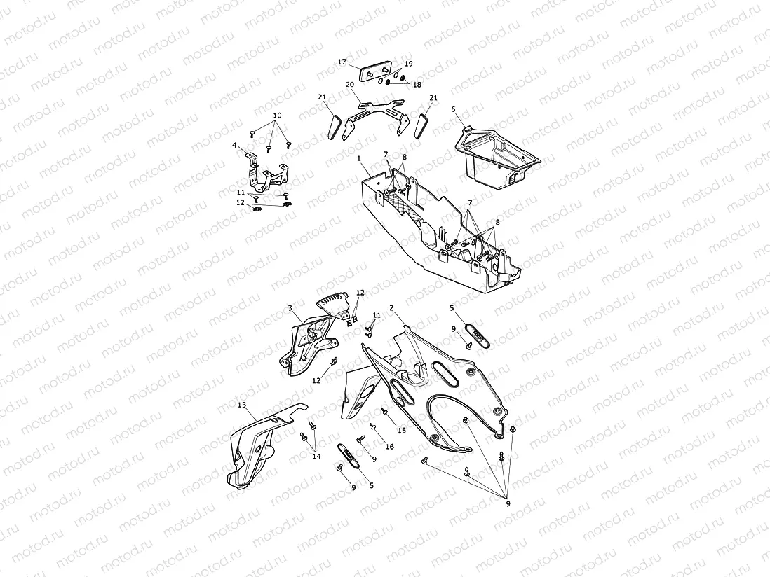 Rear Mudguard & Battery Box