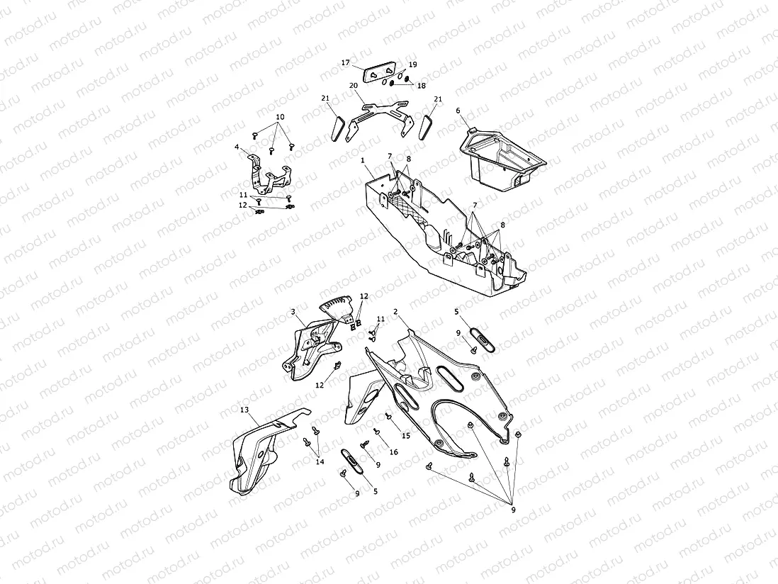 Rear Mudguard & Battery Box