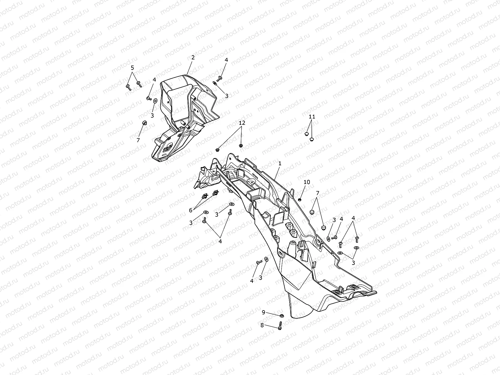 Rear Mudguard & Battery Box