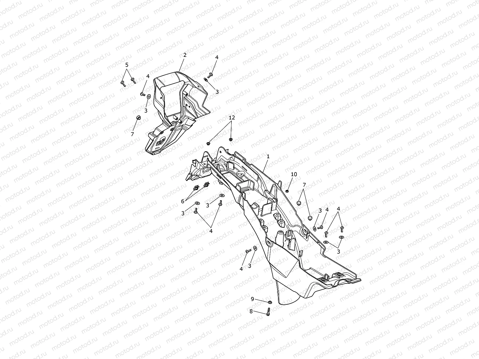 Rear Mudguard & Battery Box