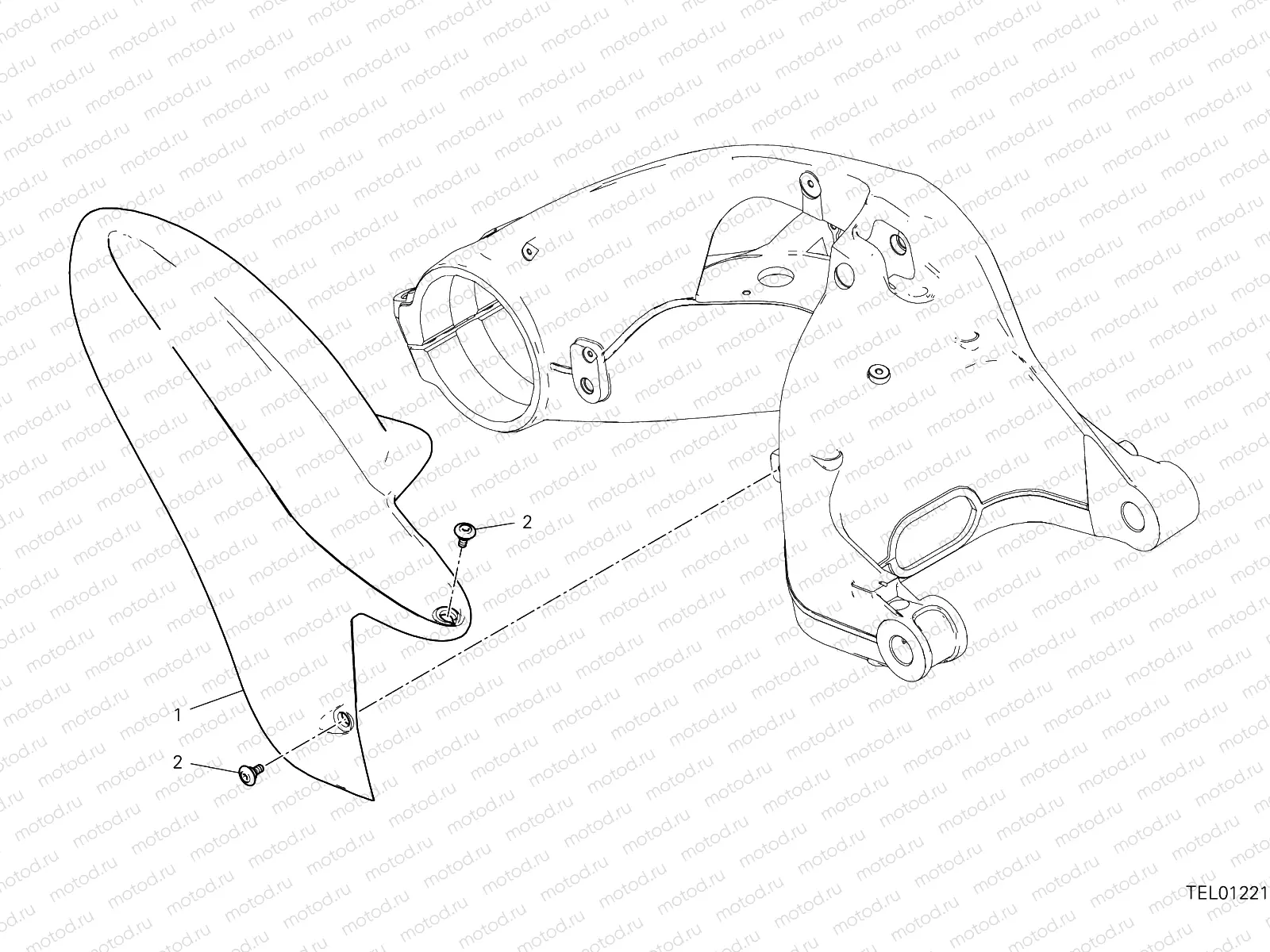 REAR MUDGUARD [MOD:HYM 950]