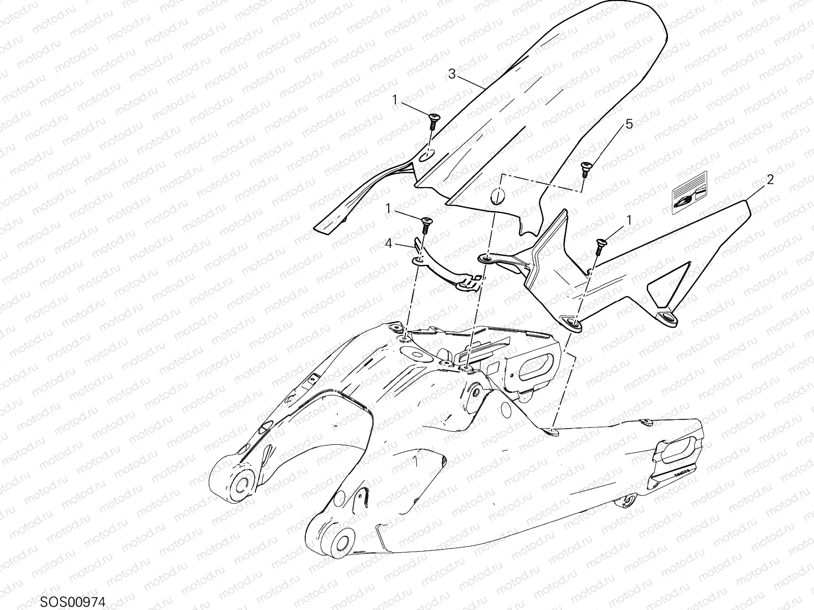 REAR MUDGUARD [MOD:MS1260E]