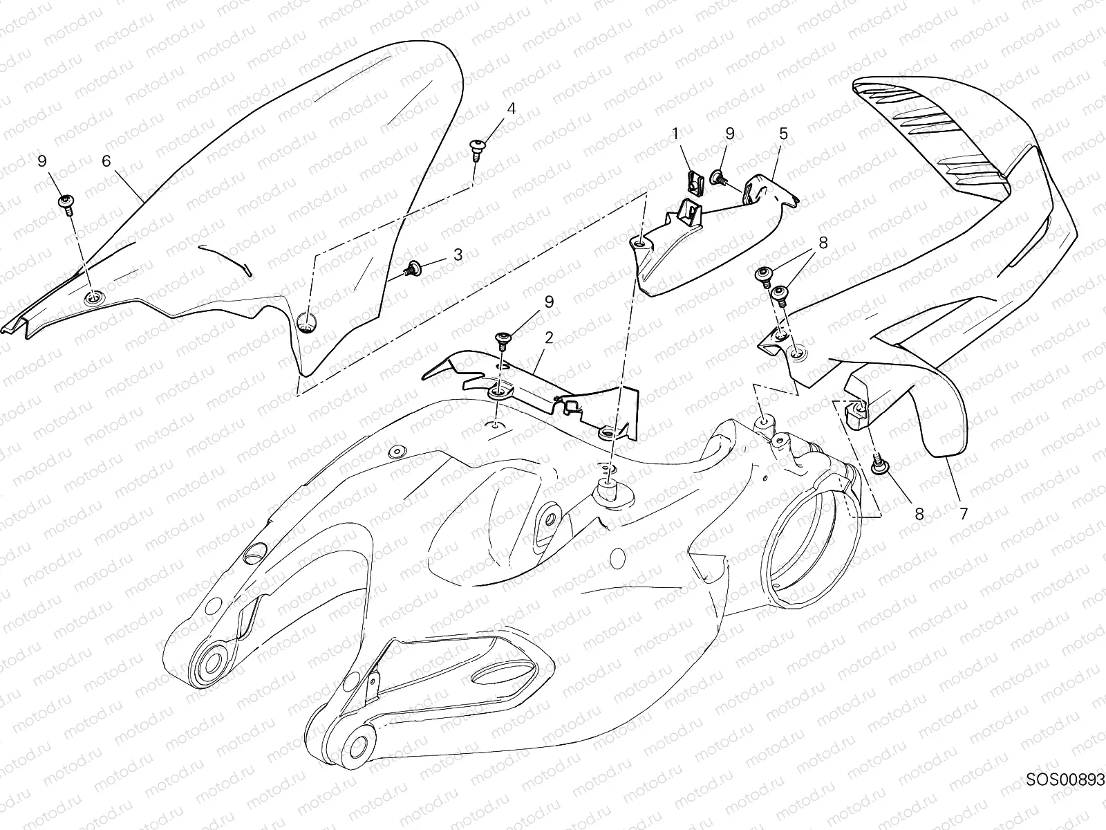 REAR MUDGUARD [MOD:MS1260PP]