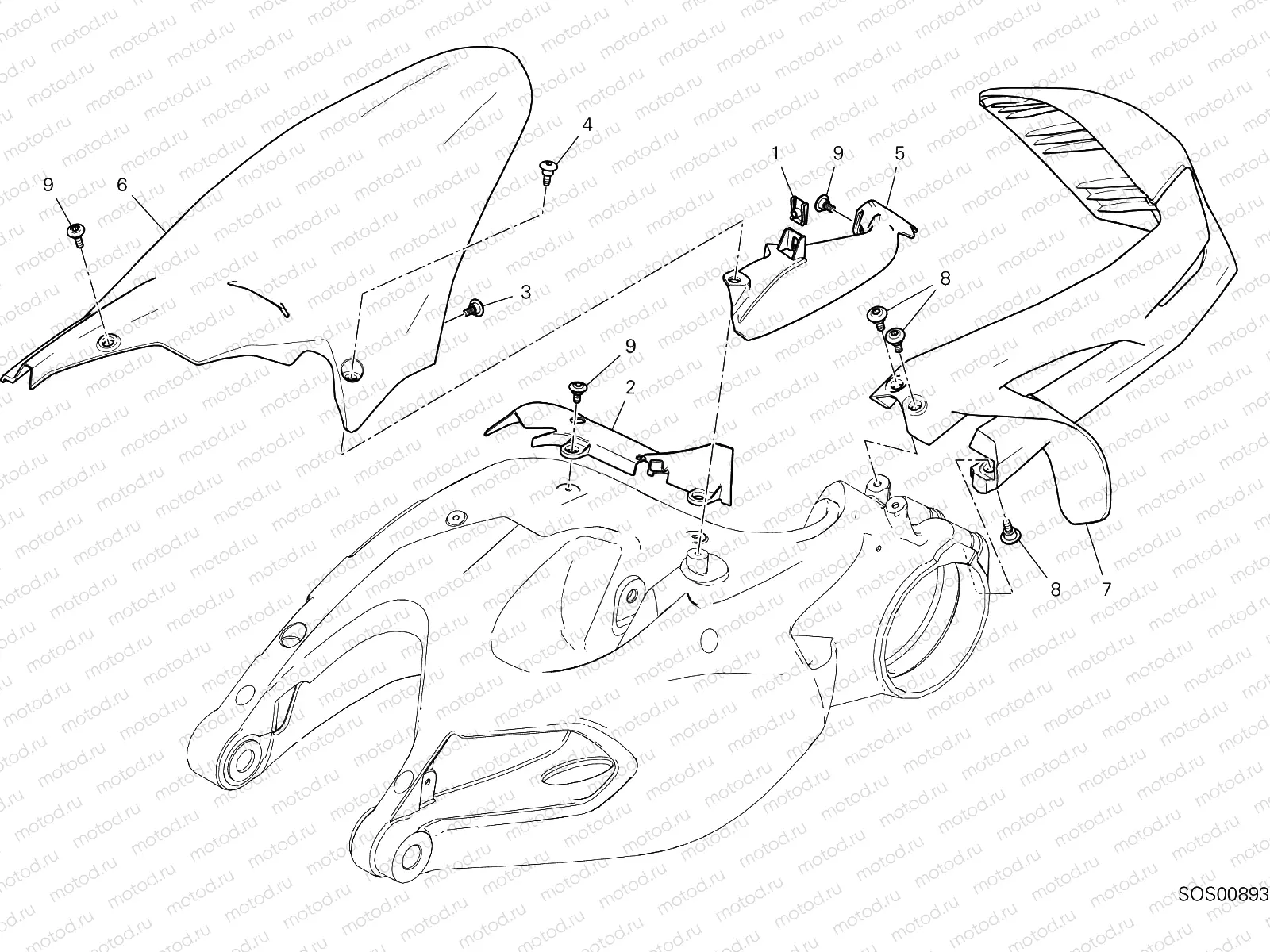 REAR MUDGUARD [MOD:MS1260PP]