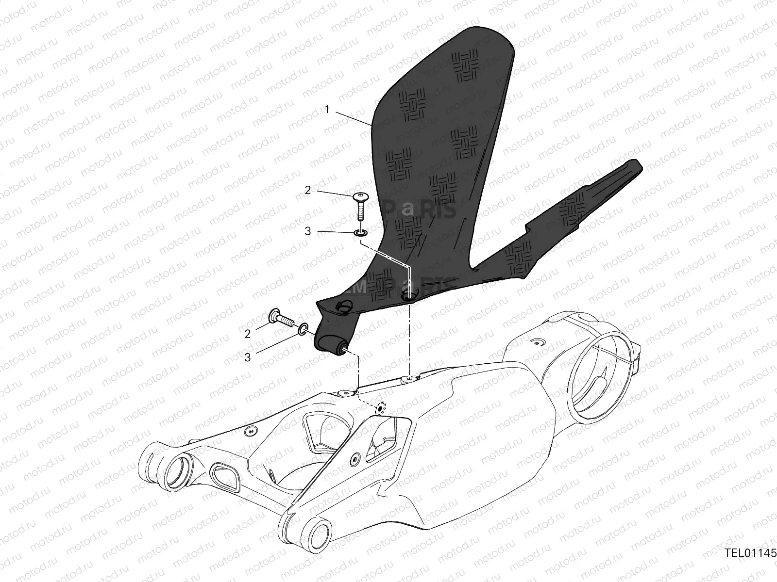 REAR MUDGUARD [MOD:PANV4 SP,PANV4SPM]