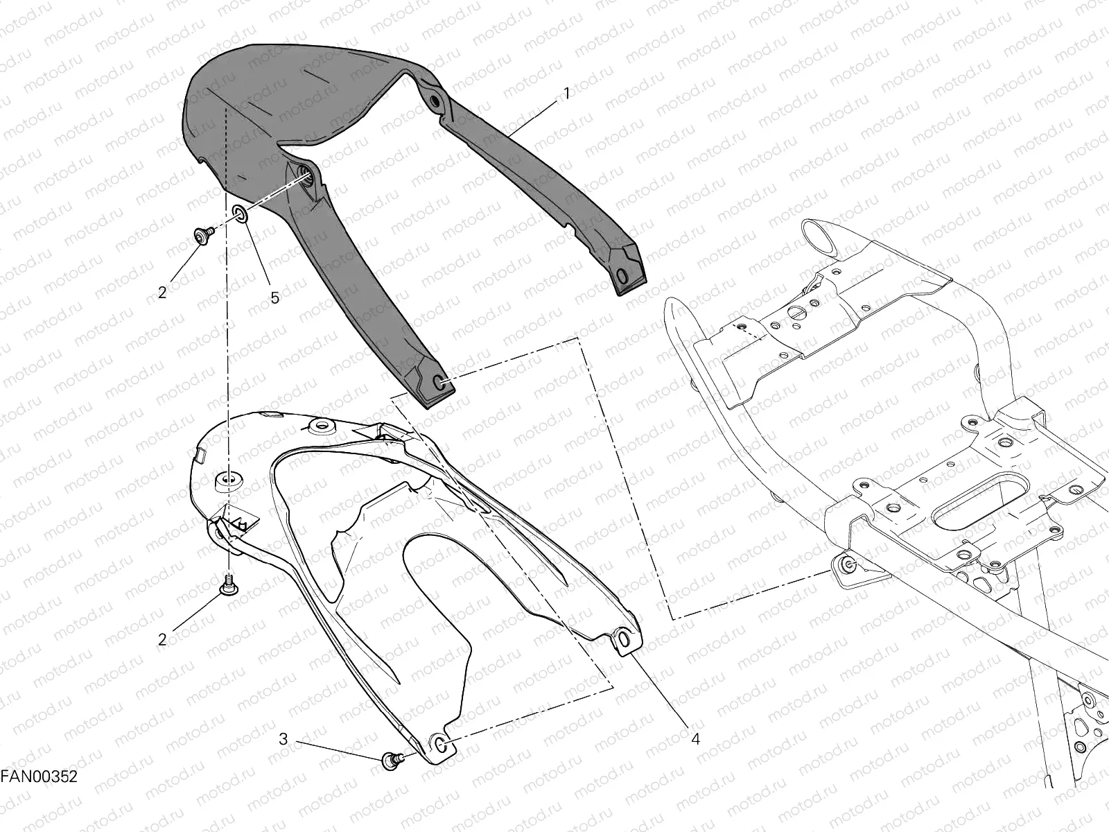 REAR MUDGUARD [MOD:SCR800DK]