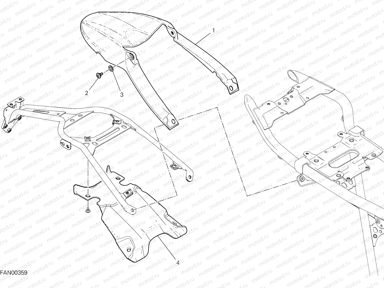 REAR MUDGUARD [MOD:SCR800DS]