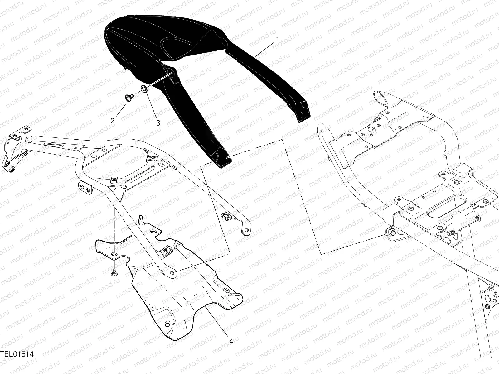 REAR MUDGUARD [MOD:SCR800FH]