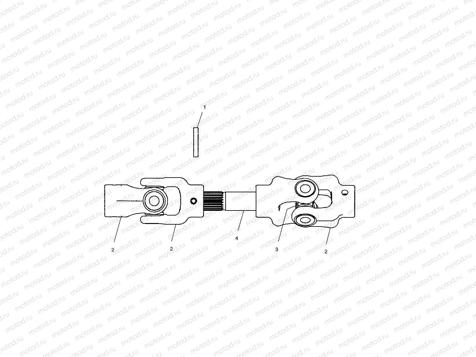 REAR PROP SHAFT - A02CH68AA/AB/AC/CA/CB (4966346634B05) | REAR PROP SHAFT - A02CH68AA/AB/AC/CA/CB (4966346634B05)