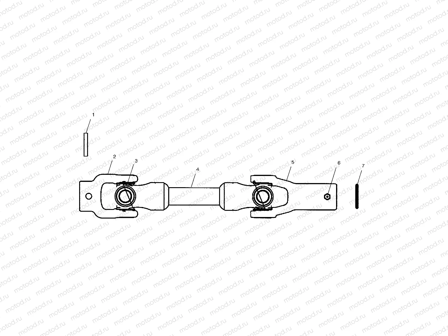 REAR PROP SHAFT - C10RB42AA (4976407640B05) | REAR PROP SHAFT - C10RB42AA (4976407640B05)