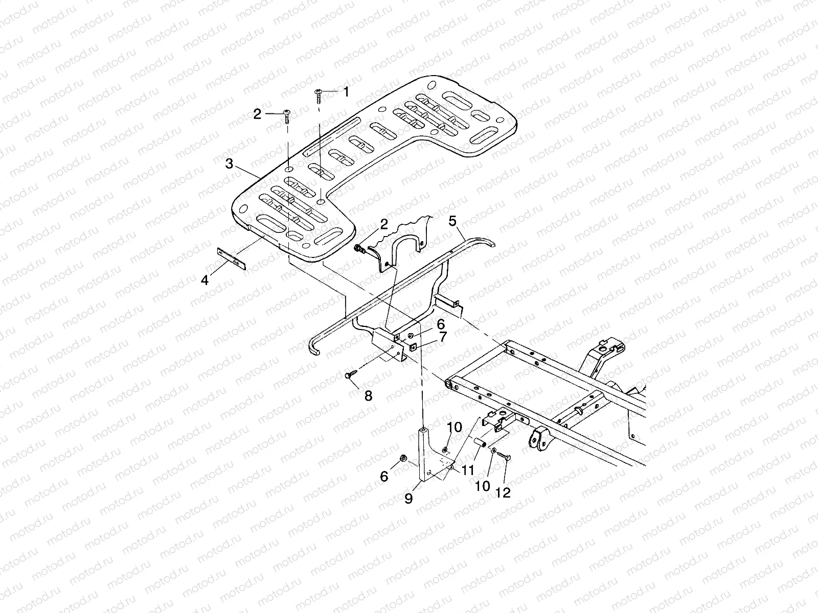 REAR RACK MOUNTING - A00CB32AA (4949354935A008) | REAR RACK MOUNTING - A00CB32AA (4949354935A008)