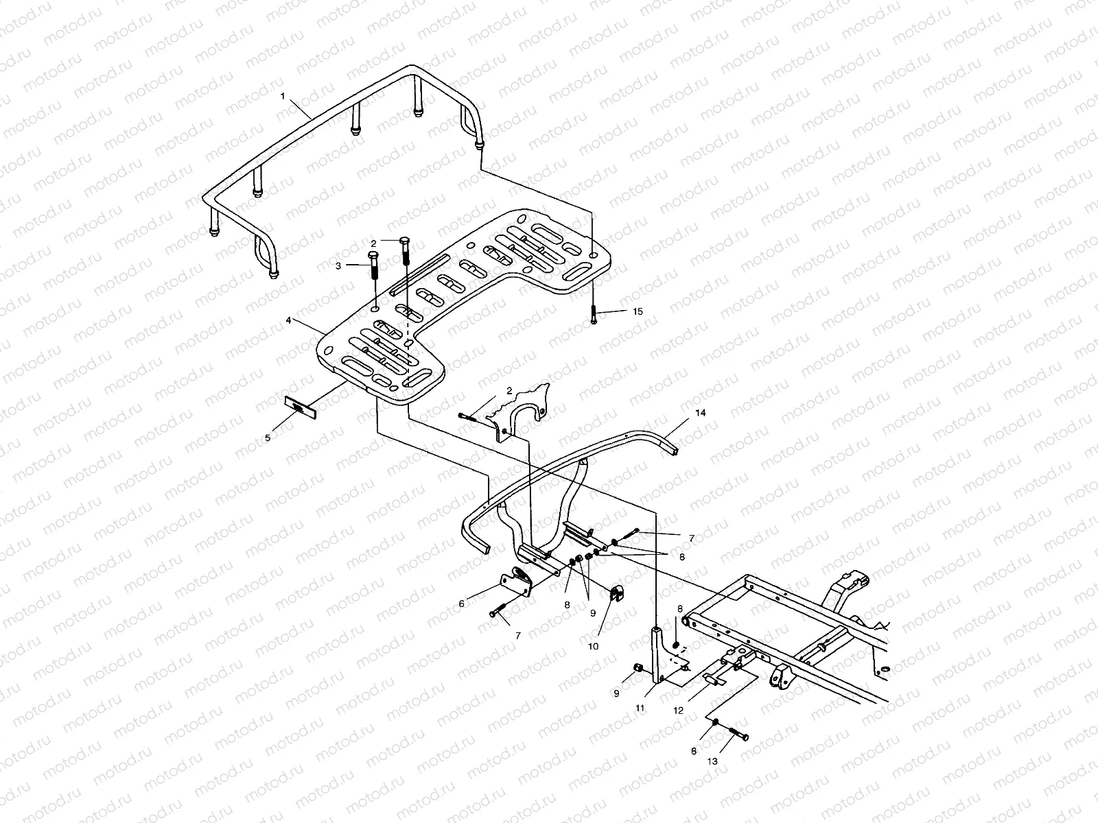 REAR RACK MOUNTING - A00CH33AC (4959905990A008) | REAR RACK MOUNTING - A00CH33AC (4959905990A008)