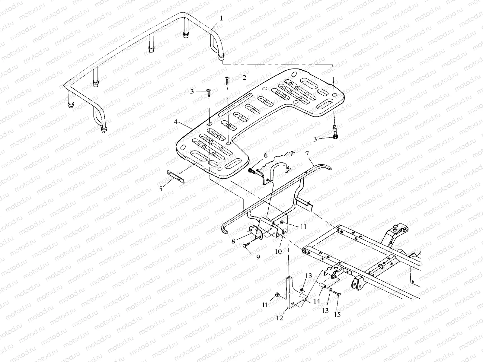 REAR RACK MOUNTING - A00CH46CA (4954785478A008) | REAR RACK MOUNTING - A00CH46CA (4954785478A008)