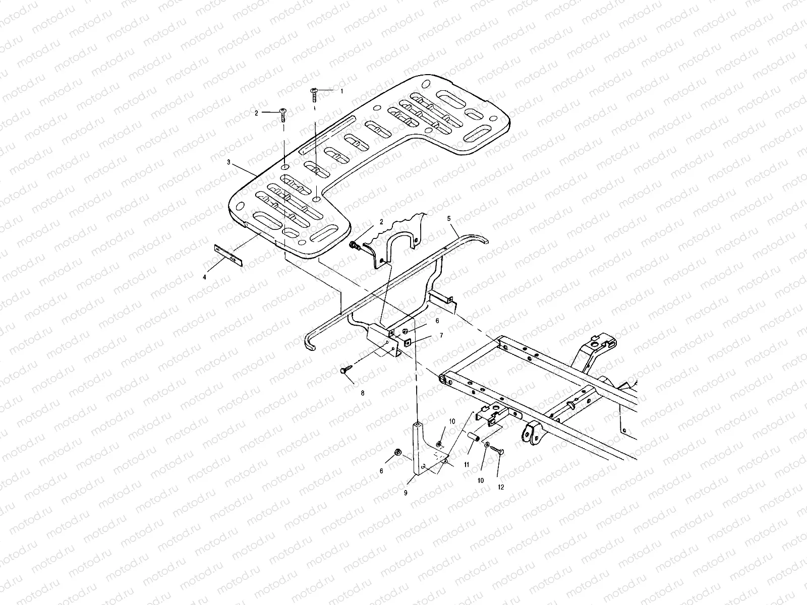 REAR RACK MOUNTING - A00CK42AA (4949304930A008) | REAR RACK MOUNTING - A00CK42AA (4949304930A008)