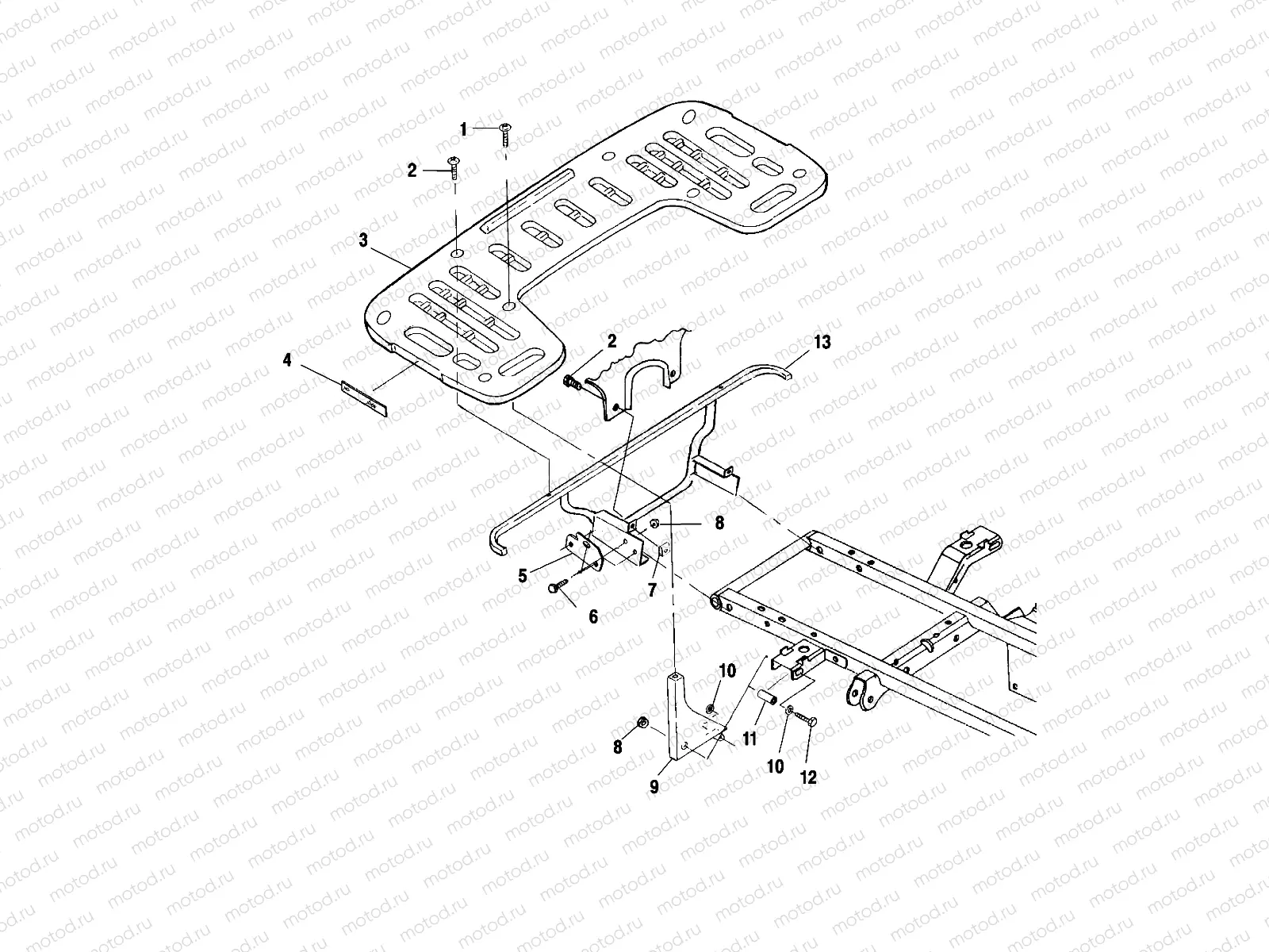 REAR RACK MOUNTING - A01CH42AA (4964436443A006) | REAR RACK MOUNTING - A01CH42AA (4964436443A006)